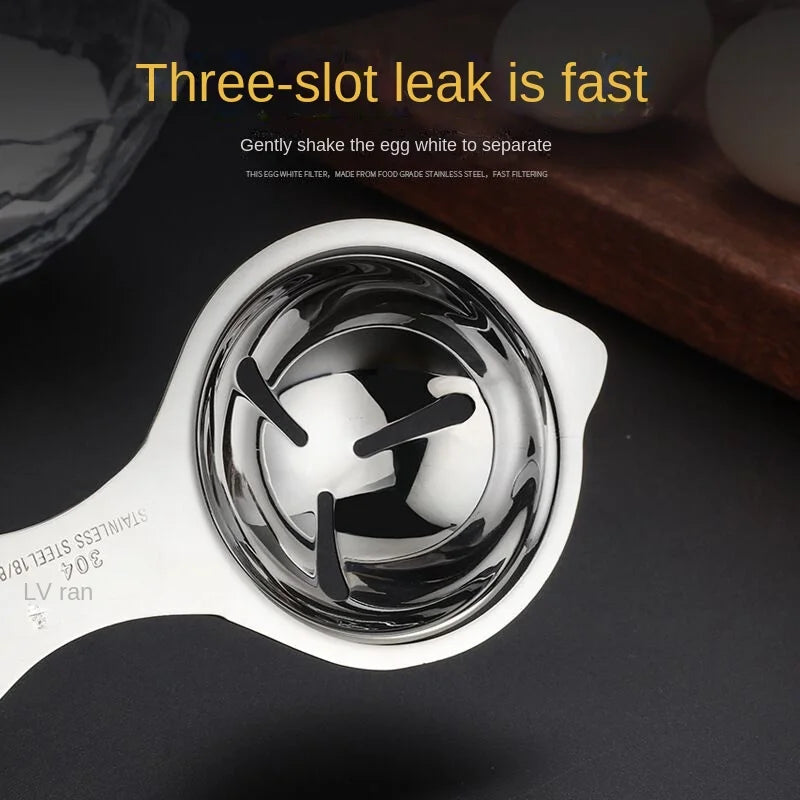 1pc Stainless Steel Egg Yolk Separator Egg White Separator Egg Divider Tool For Cooking Baking Camping BBQ Accessories Essential