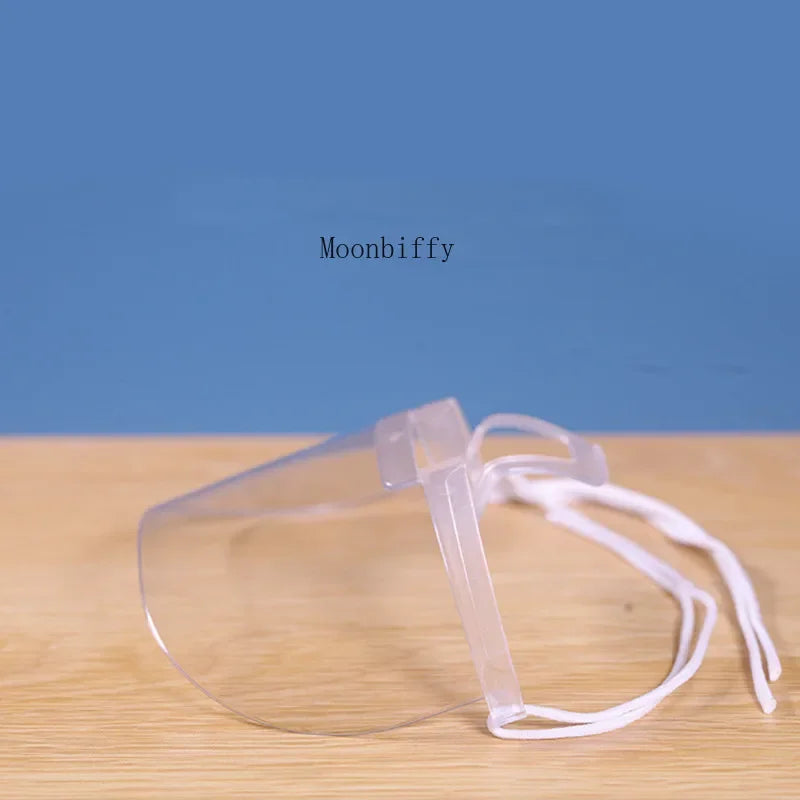 5pcs/lot Transparent Masks Permanent Anti Fog Catering Food Hotel Chef Waiter Plastic Kitchen Restaurant Masks Kitchen Tools